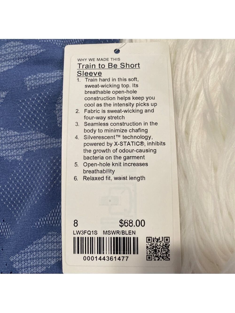 Lululemon woman’s Blue Train to Be Short Sleeve Tee Size 8 - Picture 4 of 5